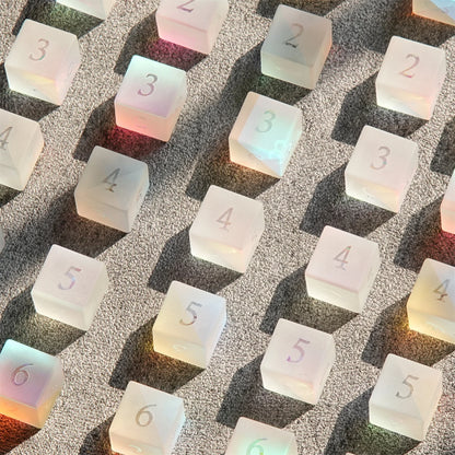 Frosted Rainbow DND Dice Set