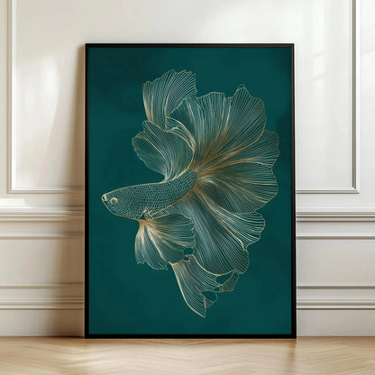 Yin Yang Japanese Koi Canvas Wall Art