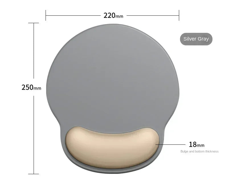 Modern Ergonomic Mouse Pad with Wrist Support