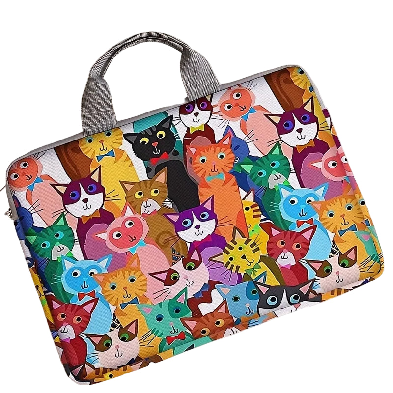 Cat In Computer Case Cat-Lover Laptop Case | Portable Notebook Case with Cartoon Cats – The ...