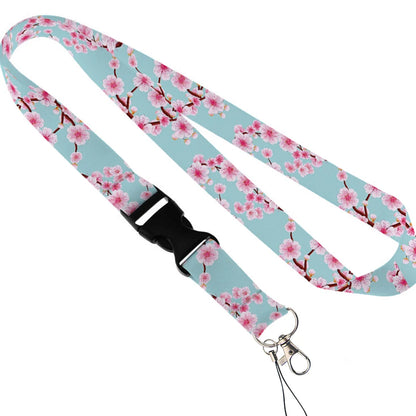 Beautiful Floral Work or School Lanyards