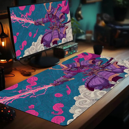 Colourful Samurai Art MTG  Desk Mat