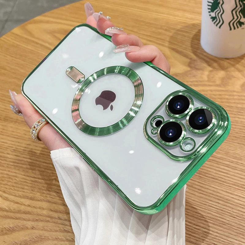 Metallic Plating Magsafe Phone Case ( for iPhone)