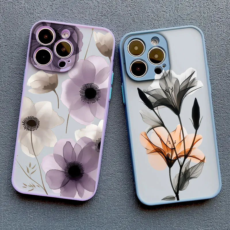 Floral Ink Wash Phone Case (for iPhone)