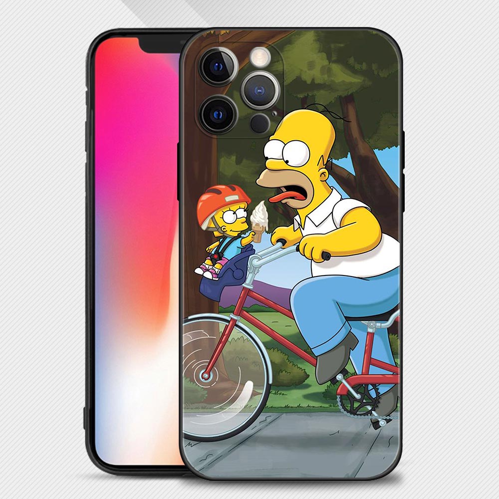 Simpsons Cartoon Shockproof iPhone Case - iPhone 11 & 12 Models