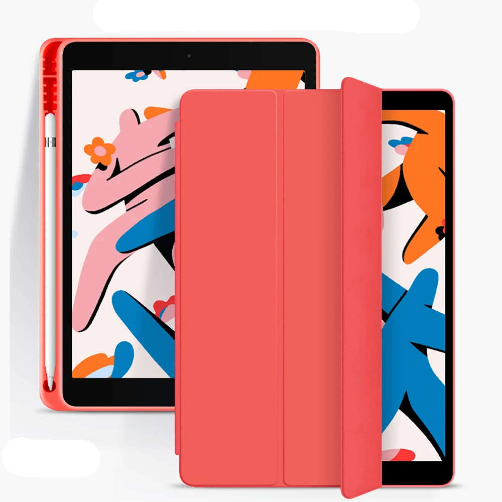 Flip Case for Tablet with Tablet Pencil Holder (for iPad)