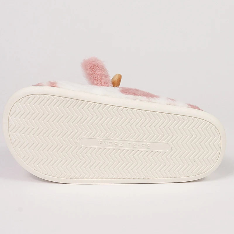 Adult Novelty Cow Indoor Slippers