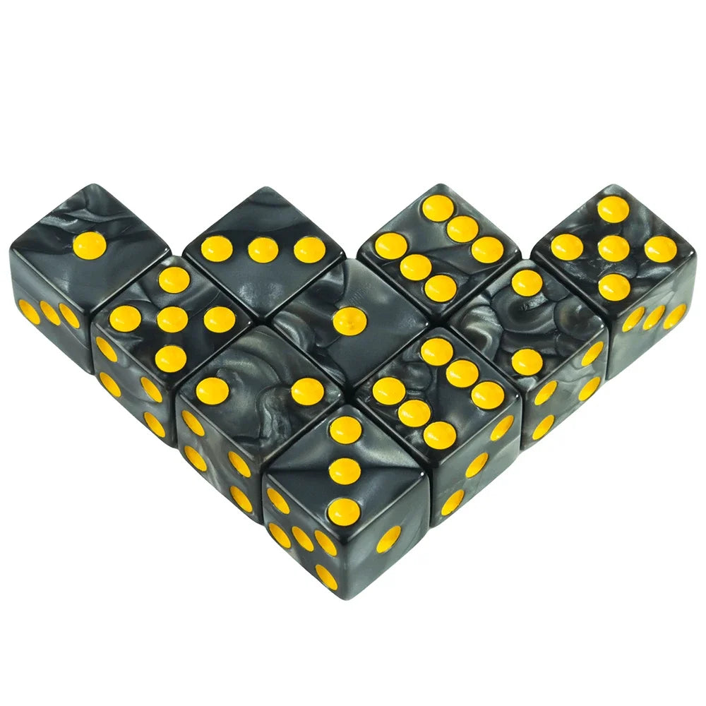 10 Piece 6-Sided Game Dice Set