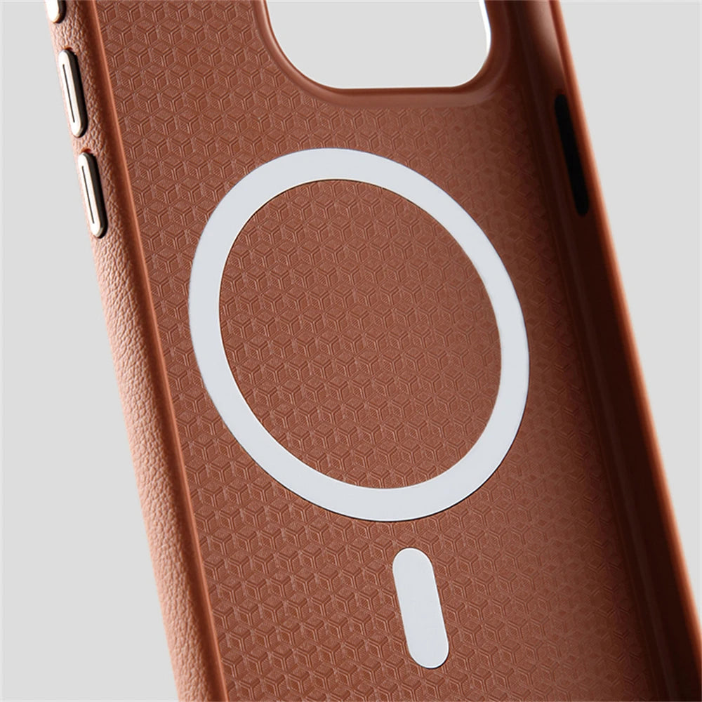 Luxury PU Leather Magnetic Case (for iPhone)