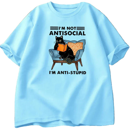 I'm Not Antisocial Funny Graphic Men's Tee