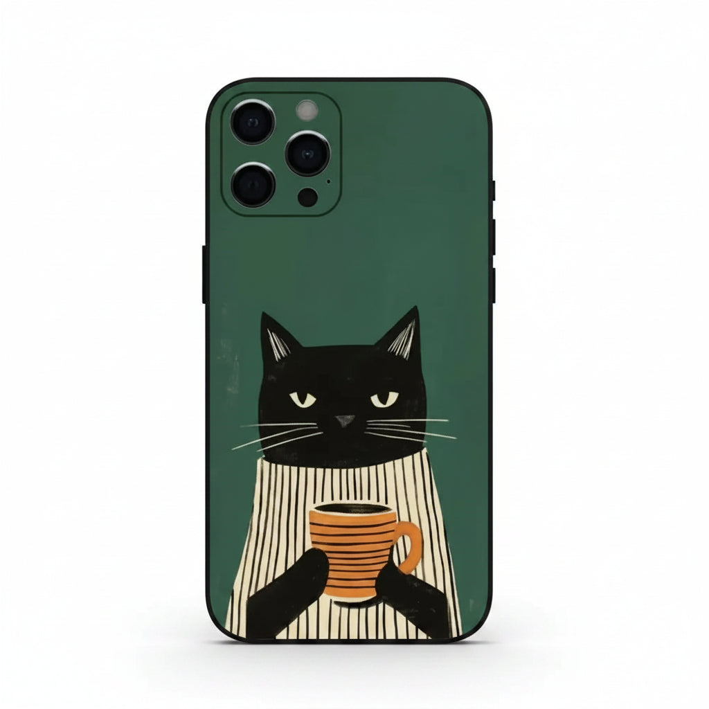 Colourful Cartoon Cat Phone Case (for iPhone)