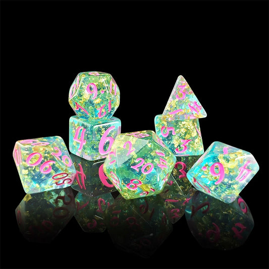 Rainbow Pastel 7pc Dice Set