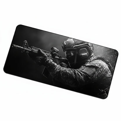 Tactical Soldier Computer Desk Mat