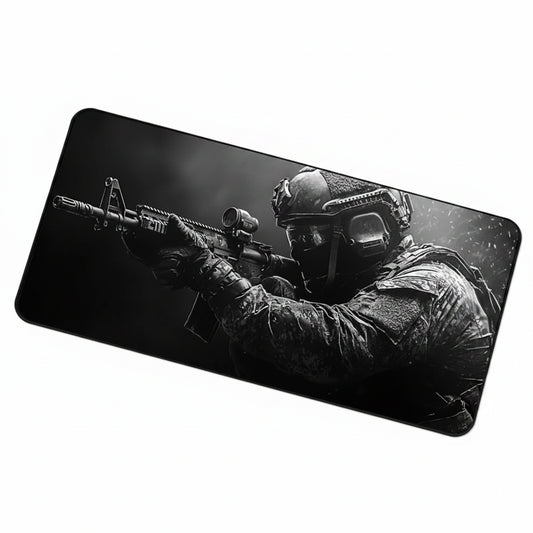 Tactical Soldier Computer Desk Mat