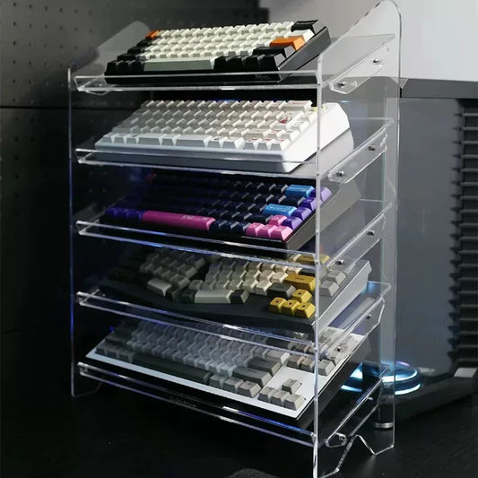Transparent Acrylic Keyboard Display Stand