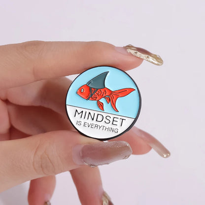 Mindset is Everything Inspirational Enamel Pin