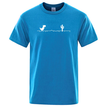 Dinosaurs and Cacti Men's Graphic Tee