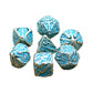 Skulls Glow in the Dark Metal Dice Set