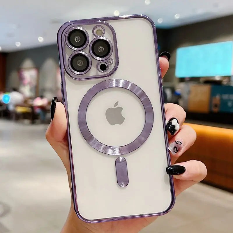 Metallic Plating Magsafe Phone Case ( for iPhone)