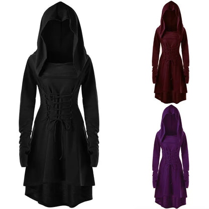 Medieval Mysterious Women's Costume Cloak