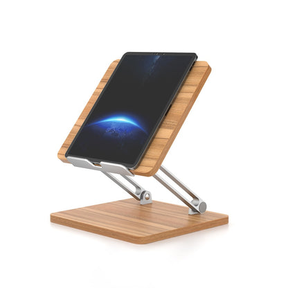 Sleek Wooden Adjustable Tablet Stand