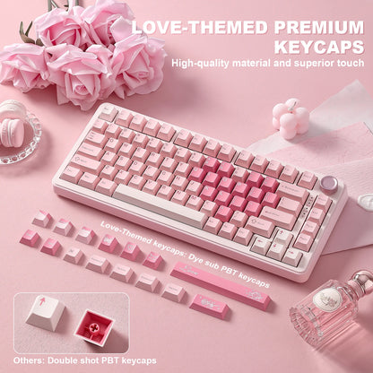YUNZII B75 PRO Pink Mechanical Gaming Keyboard