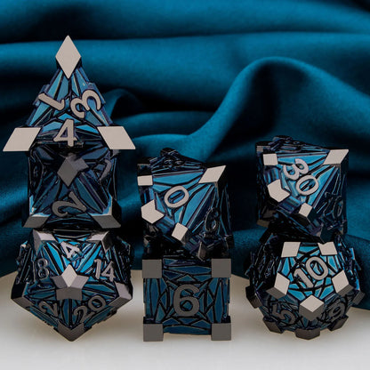 Fancy Metal DnD Dice Set