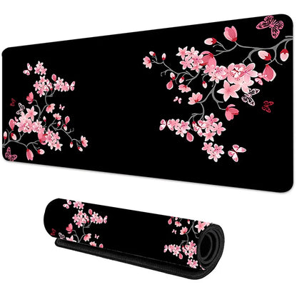 Computer Desk Mat of Japanese Sakura Cherry Blossom