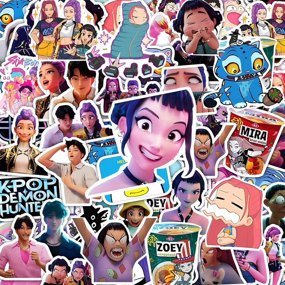 Sticker Decals of K-Pop Demon Hunters