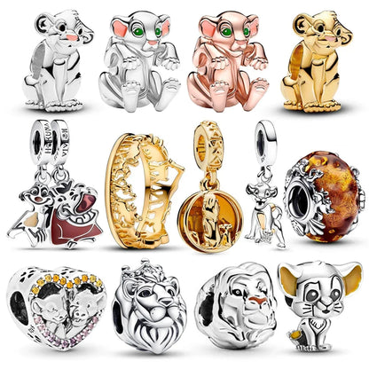 925 Sterling Silver Bracelet Charms of the Lion King
