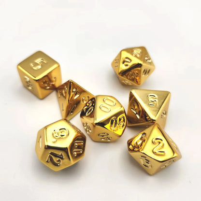 Shiny Electroplated 7pc Dice Set