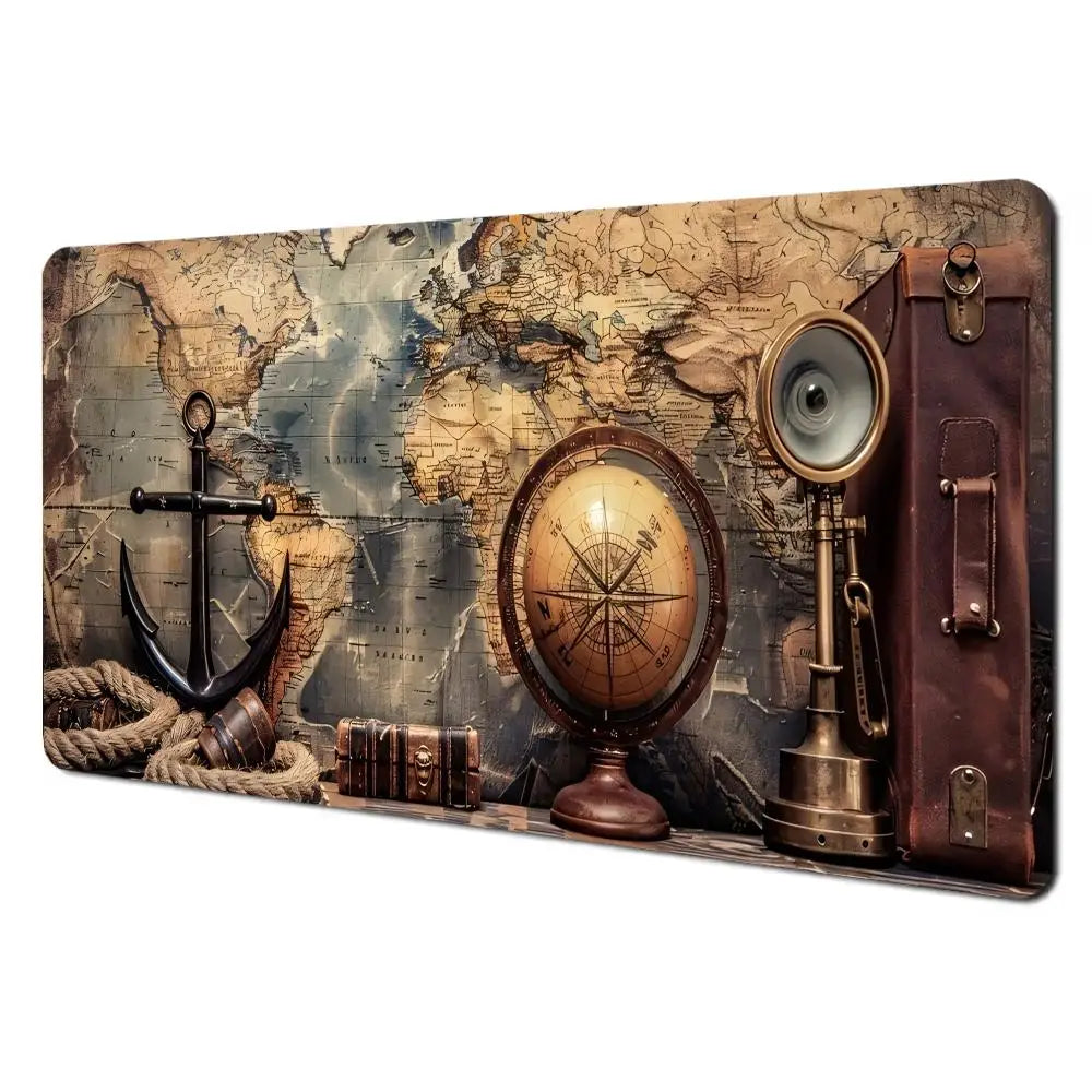 Nautical Compass Desk Mat – Large Gaming Mouse Pad