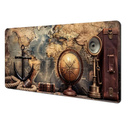 Nautical Compass Desk Mat – Large Gaming Mouse Pad