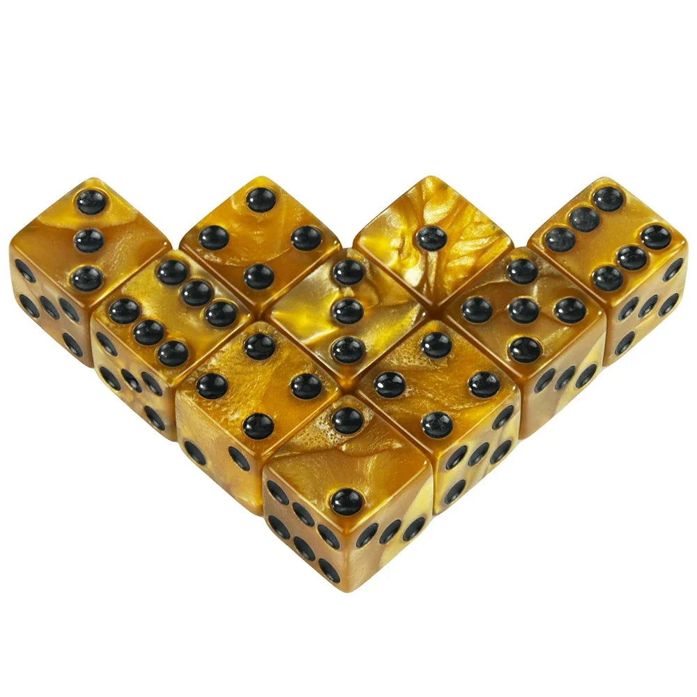 10 Piece 6-Sided Game Dice Set