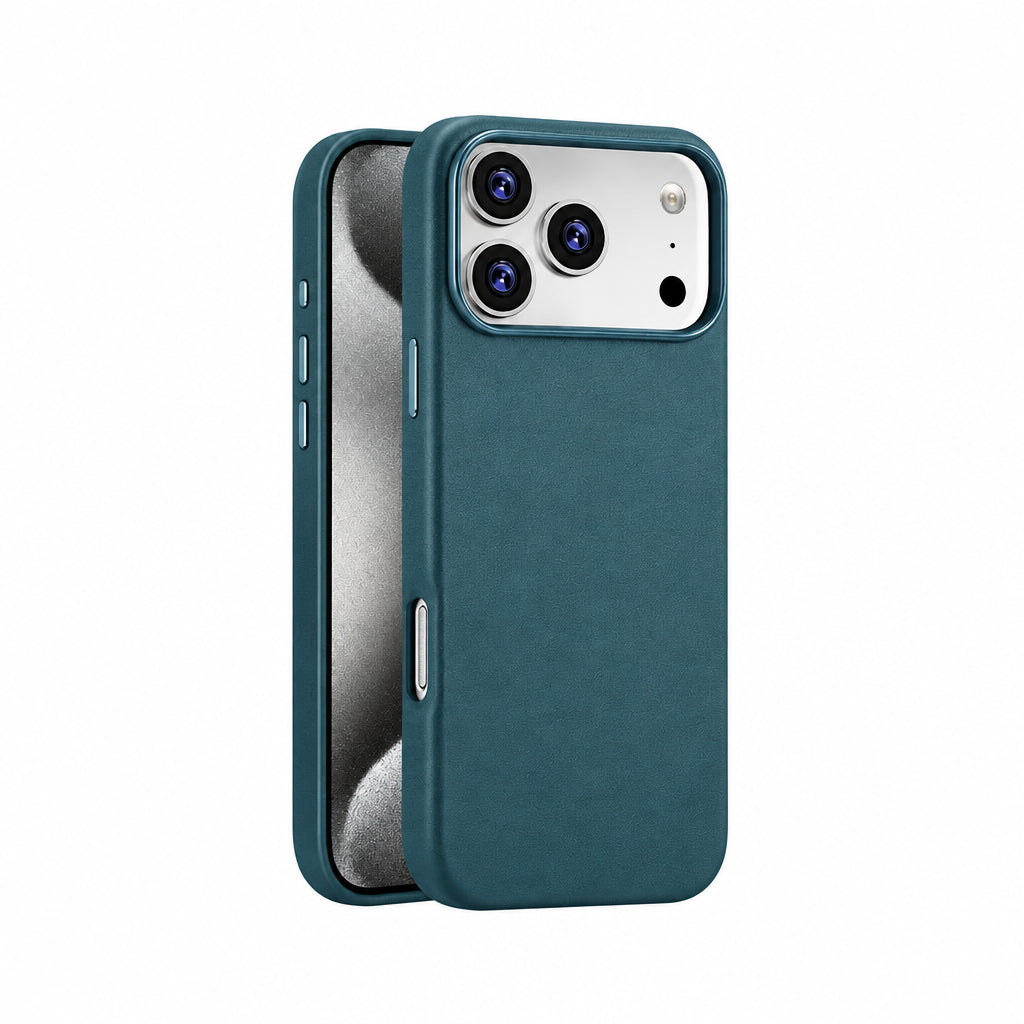 Dark Blue magnetic PU leather iPhone case