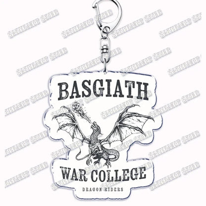 Fourth Wing Basgiath Dragon Keychain