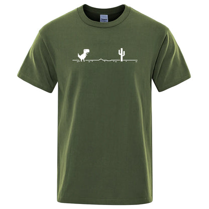 Dinosaurs and Cacti Men's Graphic Tee