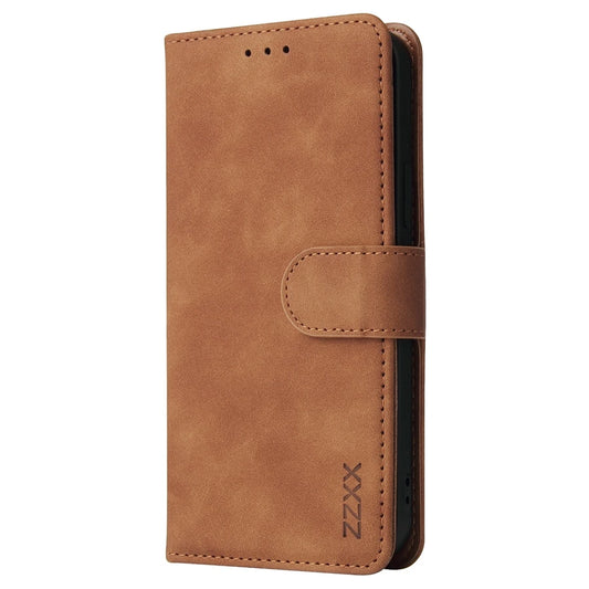 Protective Leather Flip iPhone Case - Brown