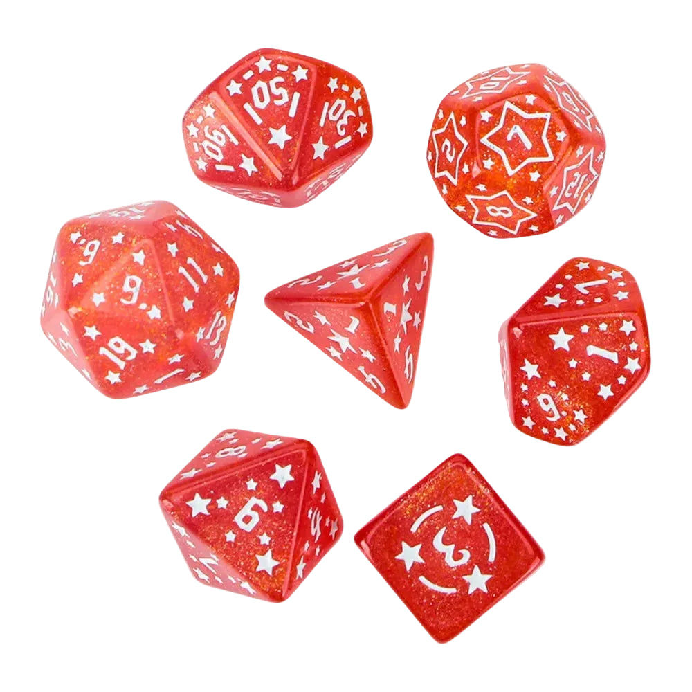 Starry 7 Piece Acrylic Dice Set