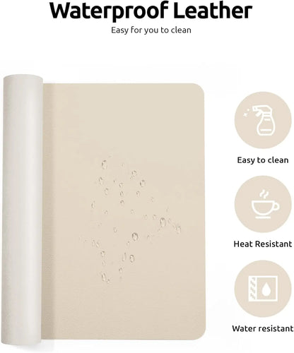 Large Colourful PU Leather Office Desk Mat