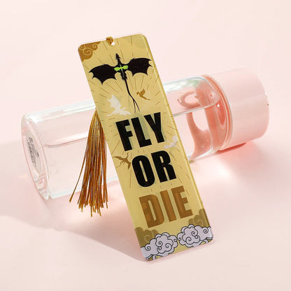 Dragon Bookmark with Tassels Inspired by Fourth Wing