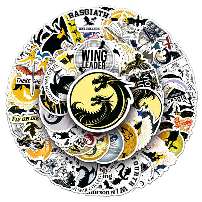 Cartoon Stickers 10/30/50pcs inspired by Fourth Wing