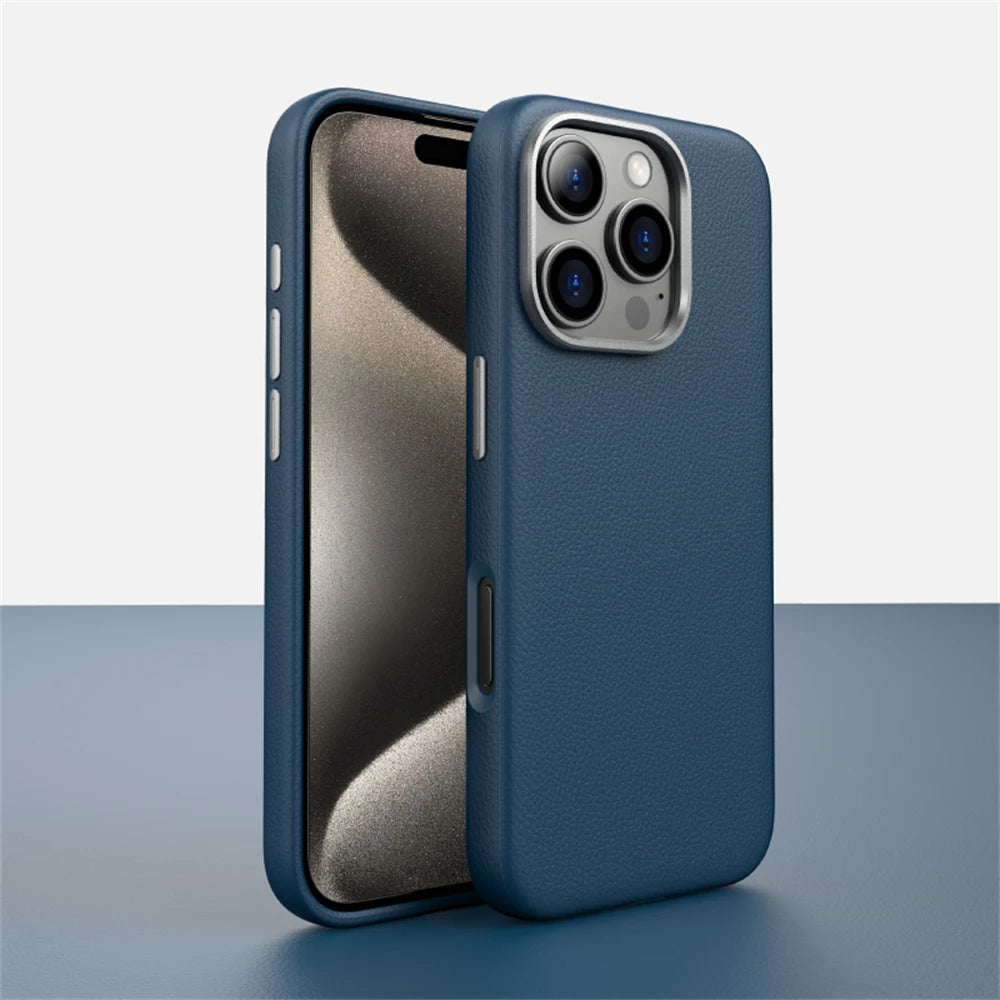 Luxury PU Leather Magnetic Case (for iPhone)