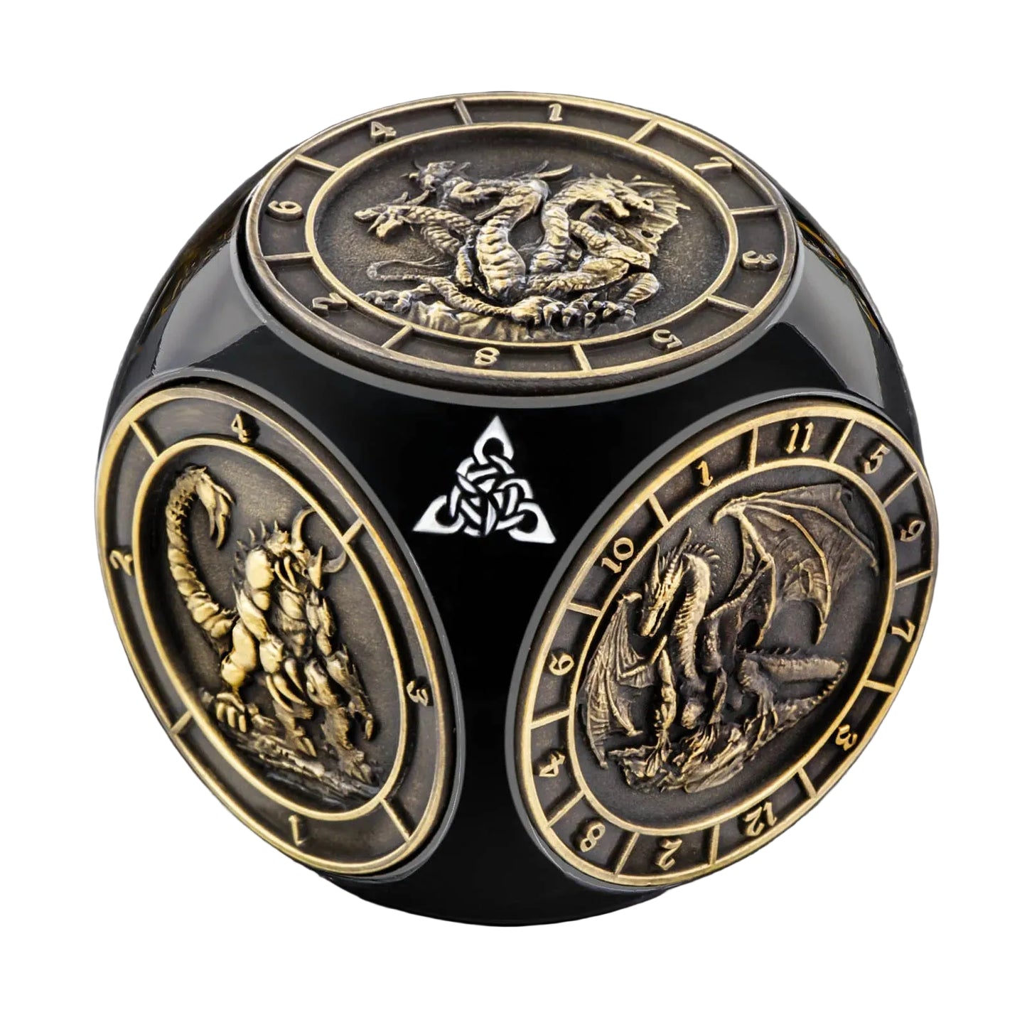 Dragon 3D Relief Metal DND Dice Set