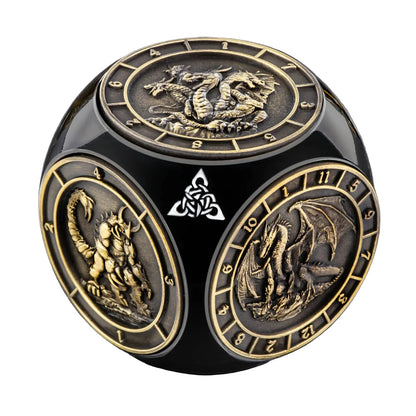 Dragon 3D Relief Metal DND Dice Set