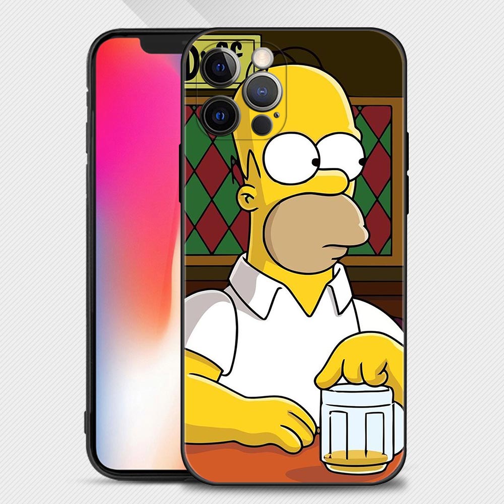Simpsons Cartoon Shockproof iPhone Case - iPhone 11 & 12 Models