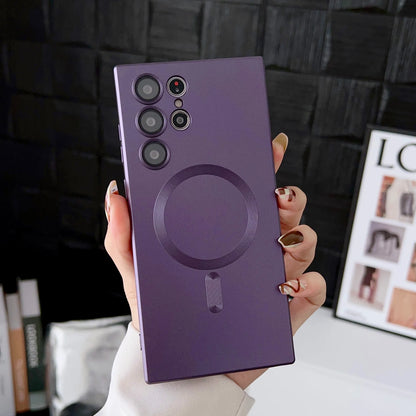 Metallic Magnetic Charging Compatible Phone Case (for Samsung)