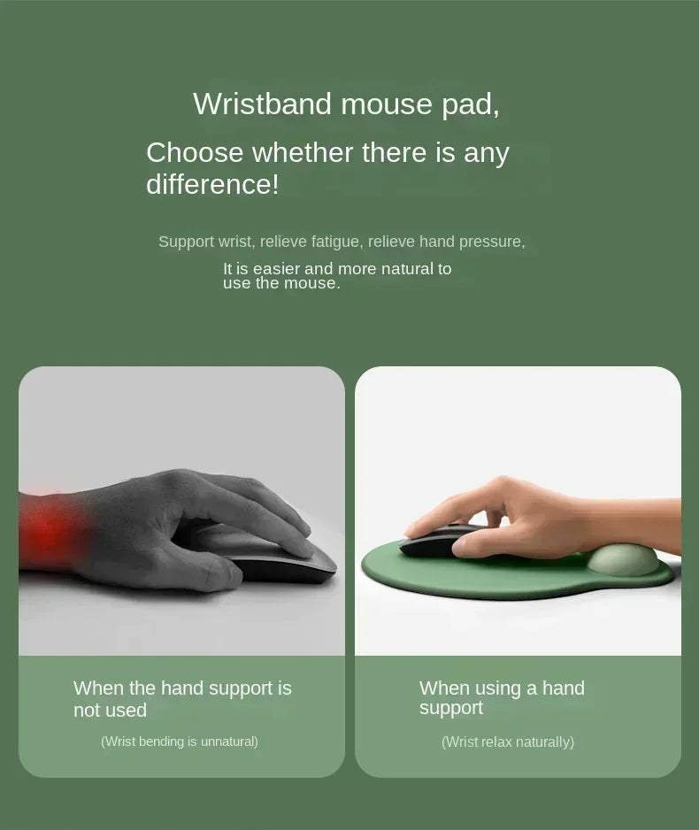 Modern Ergonomic Mouse Pad with Wrist Support