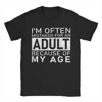 Mistaken for an Adult Mens Graphic Tee