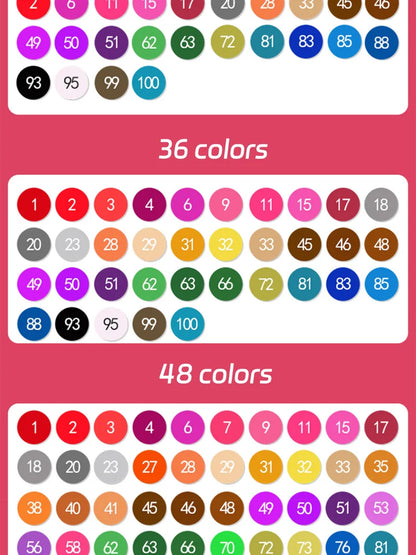 Arty Double-Head Washable Colour Marker Sets